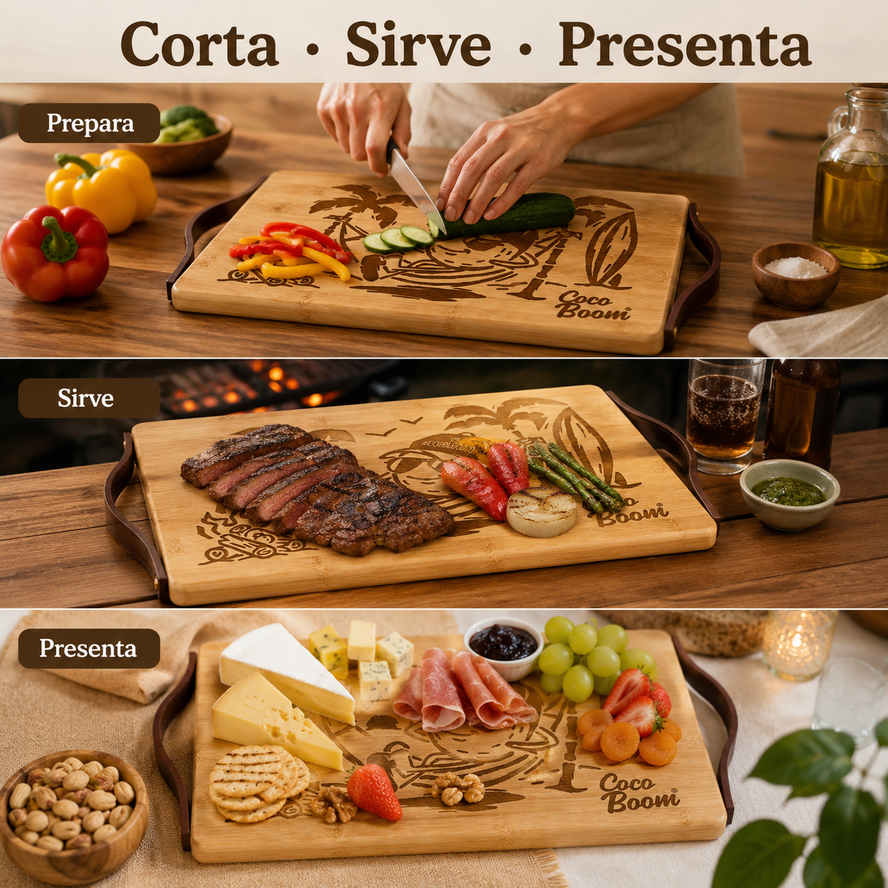 Tabla para Picar Coco Boom