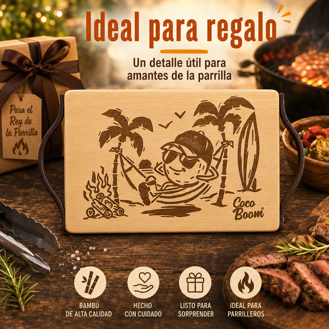 Tabla para Picar Coco Boom